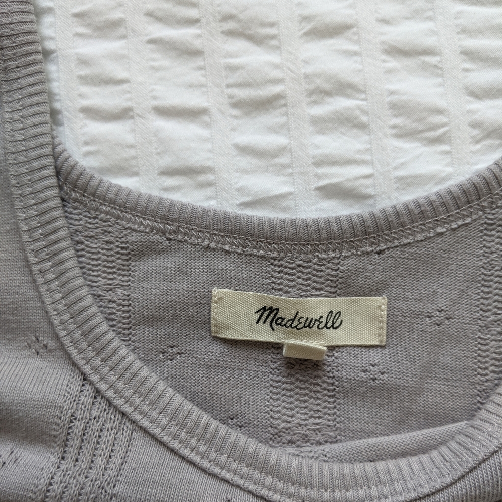 Madewell Pointelle Ribbed Tee - Picture 9 of 9